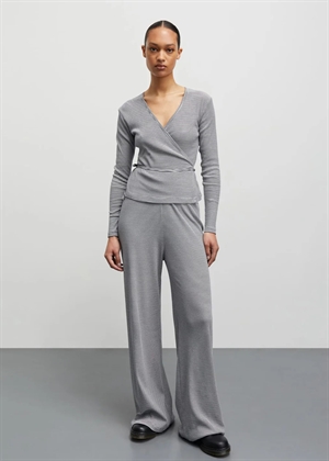 Susi stripe ls bluse Black/Vanilla Ice Mads Nørgaard 